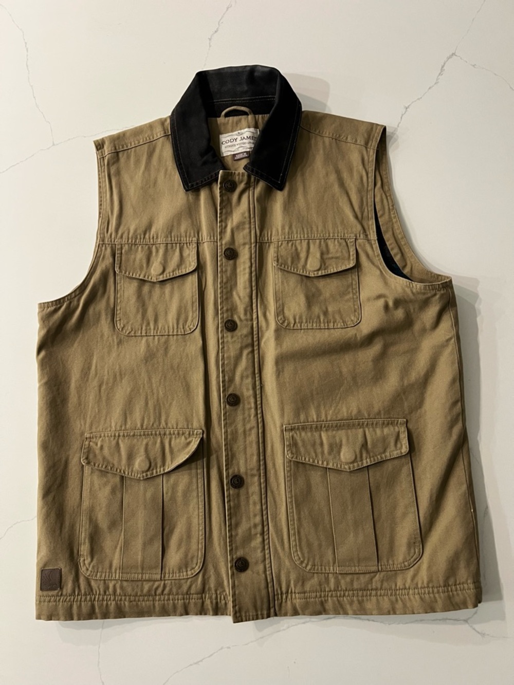 Cody James River Oaks Rancher Vest Western Vest Aztec Blankent Lined Sz Medium